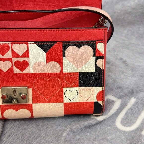 MCM #R Luxury Women's Millie Visetos Pink Color-Blocked Shoulder/Crossbody Bag - Picture 10 of 16